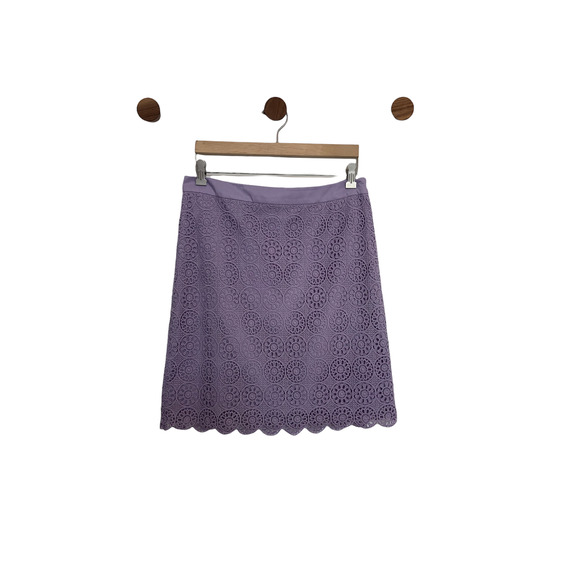 The Limited Dresses & Skirts - The Limited Womens Pencil Skirt Size 10 Purple Solid Lined Lace